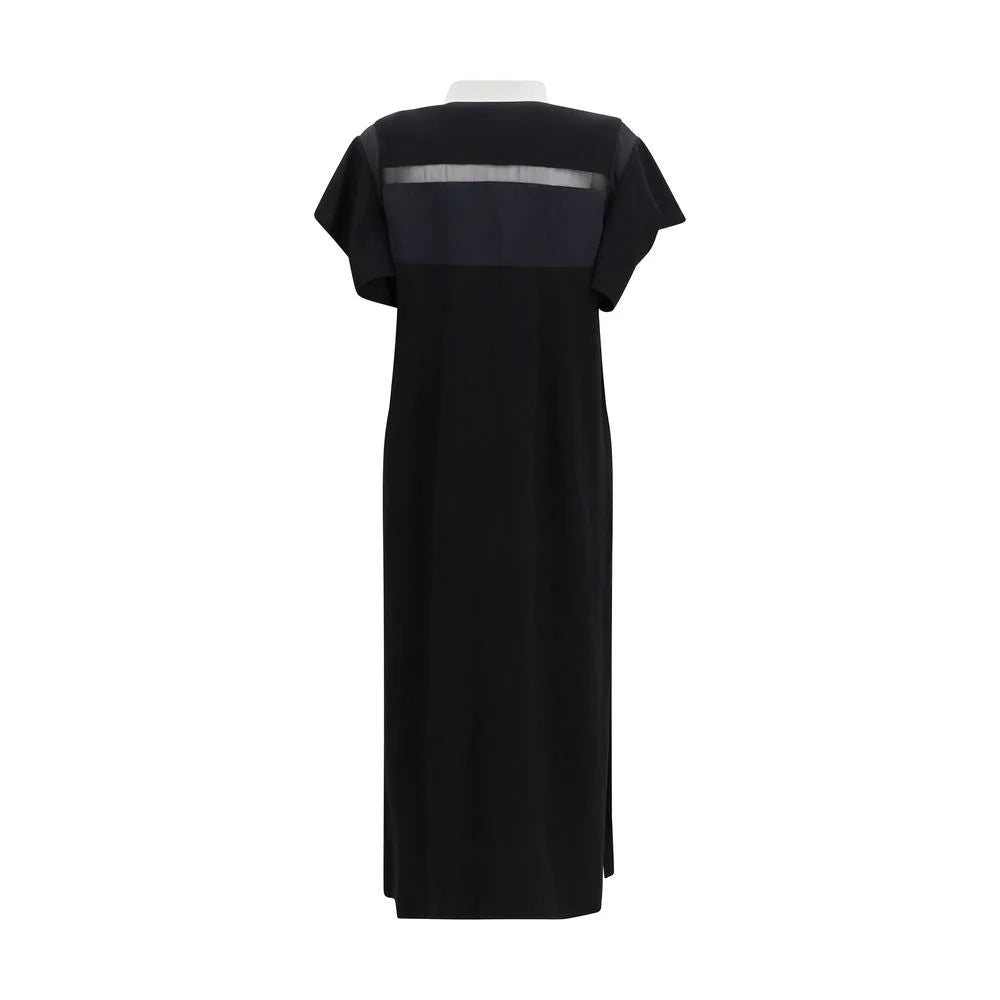 Sacai Black Cotton Casual Dress - 2