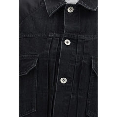 Sacai Black Cotton Denim Jacket