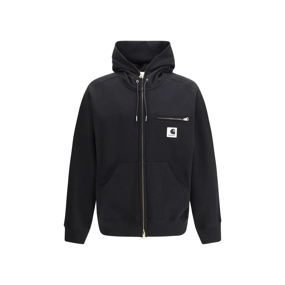 Sacai Black Cotton Sweatshirt - 2