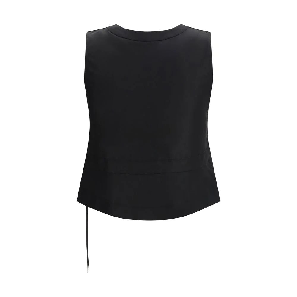 Sacai Black Polyester Waistcoat - 1
