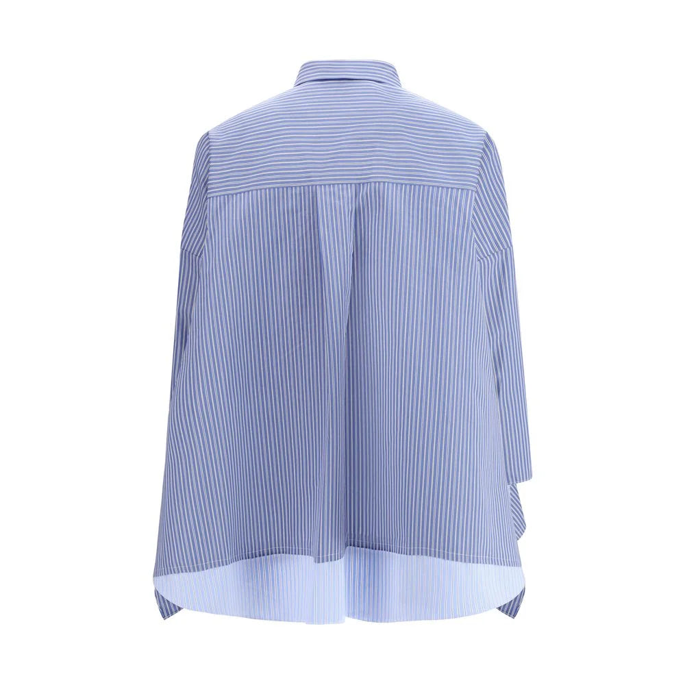 Sacai Blue Cotton Pattern Shirt - 2