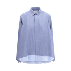 Sacai Blue Cotton Pattern Shirt - 2