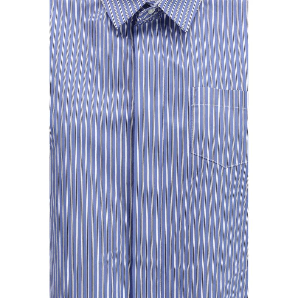 Sacai Blue Cotton Shortsleeve Shirt - 1
