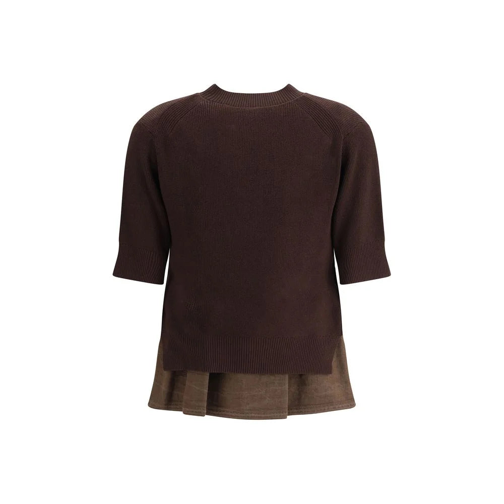 Sacai Blue Cotton Sweatshirt - 2