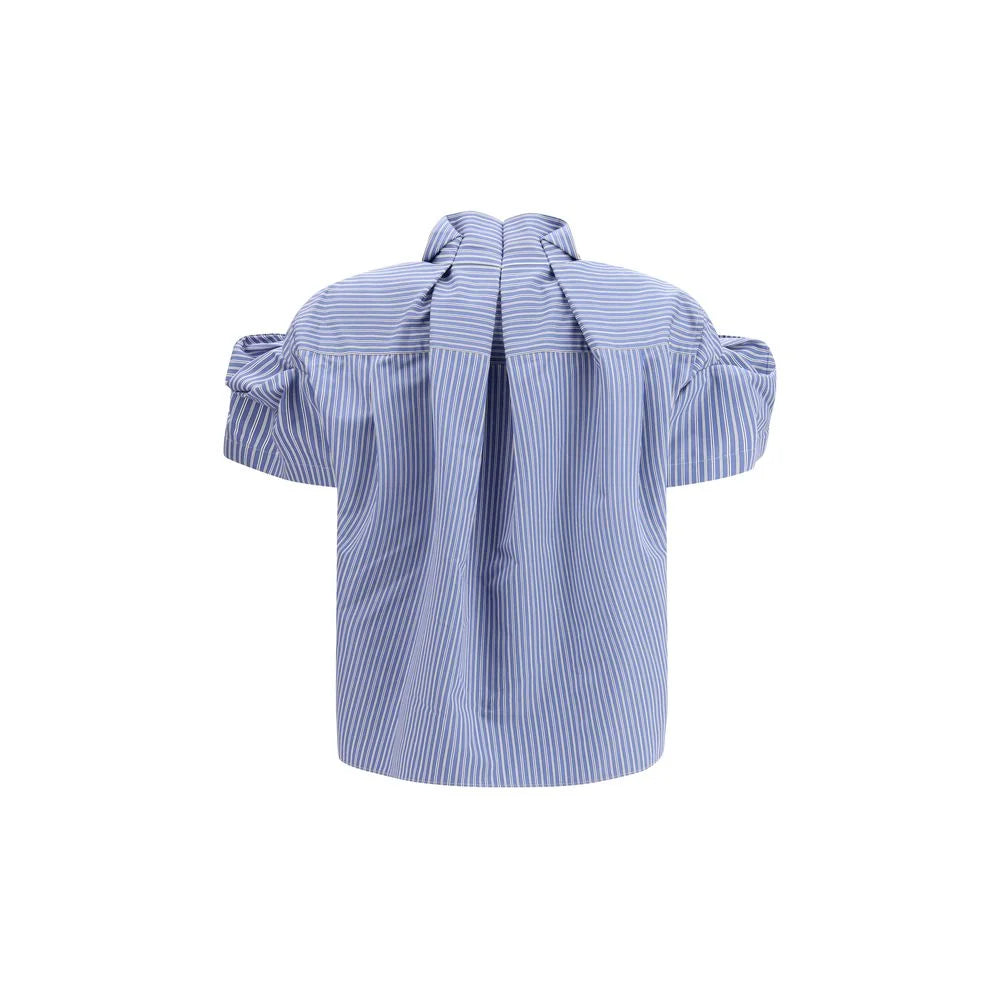 Sacai Blue Polyester Shortsleeve Shirt - 3