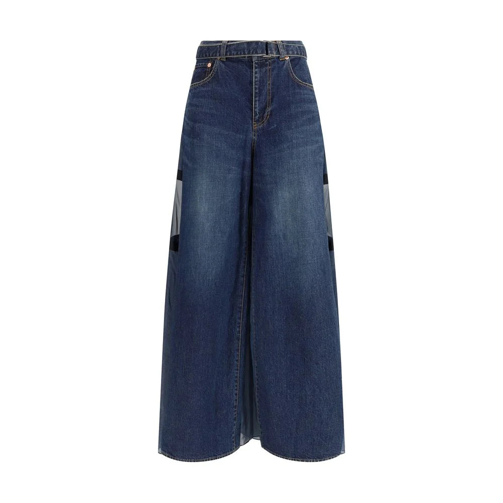 Sacai Denim Pants with liner back - Jeans