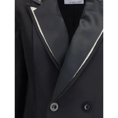 Sacai Double-breasted Blazer with double revers - 2 - Coats & Jackets