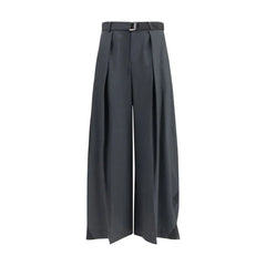 Sacai Gray Polyester Casual Pants - 1