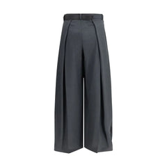 Sacai Gray Polyester Casual Pants - 1