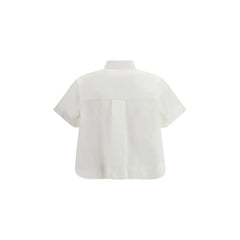 Sacai White Cotton Shortsleeve Shirt - 1