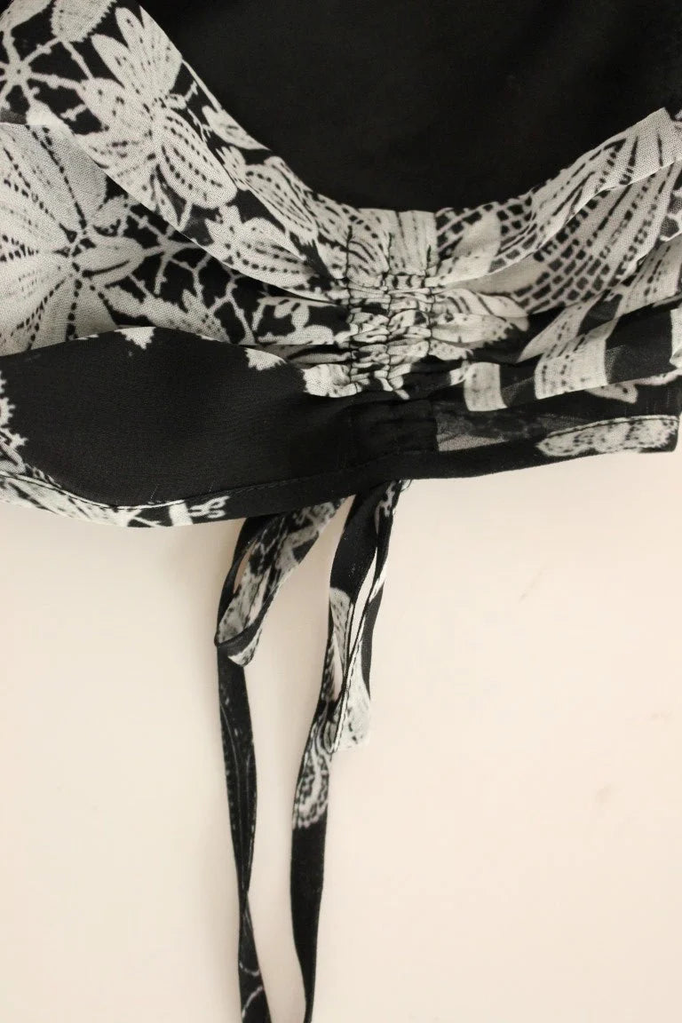 Sachin & Babi Black Silk Floral Pattern Shift Coctail Dress - IT42|M - Dresses