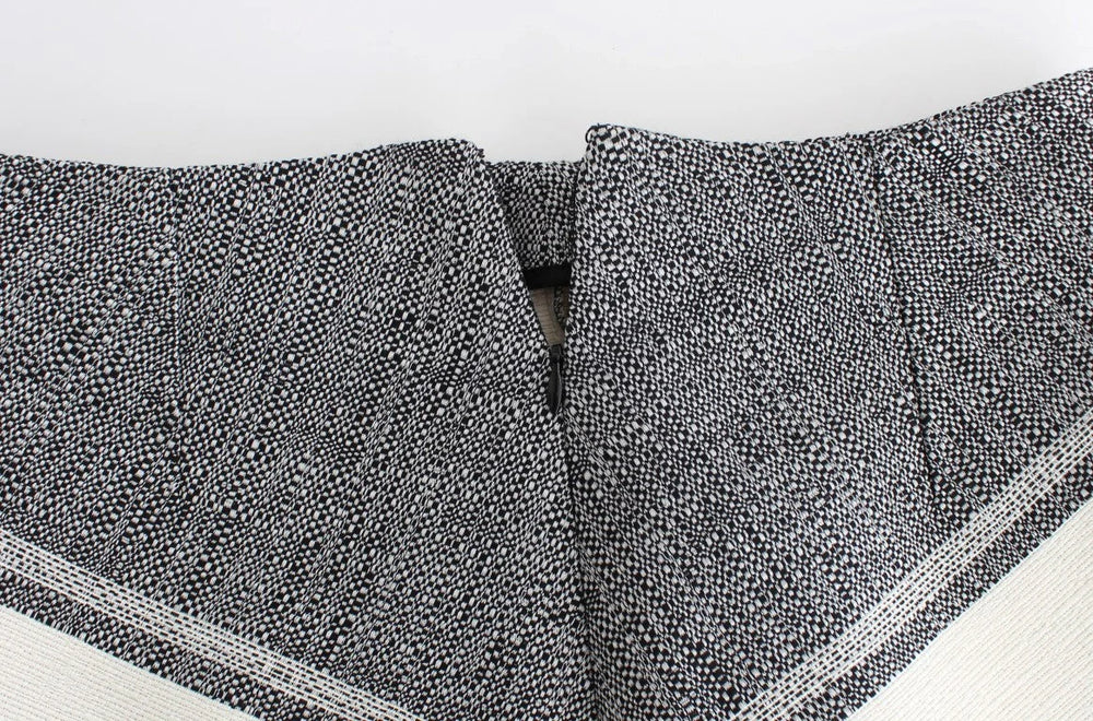 Sachin & Babi Gray Black Liza Leather Straight Pencil - S - Skirts