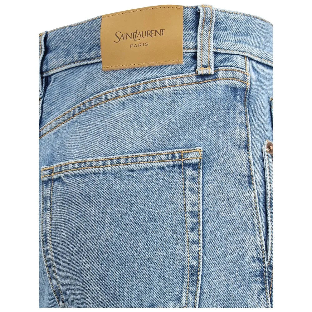 Saint Laurent 90s-inspired slim-fit jeans in denim - W25