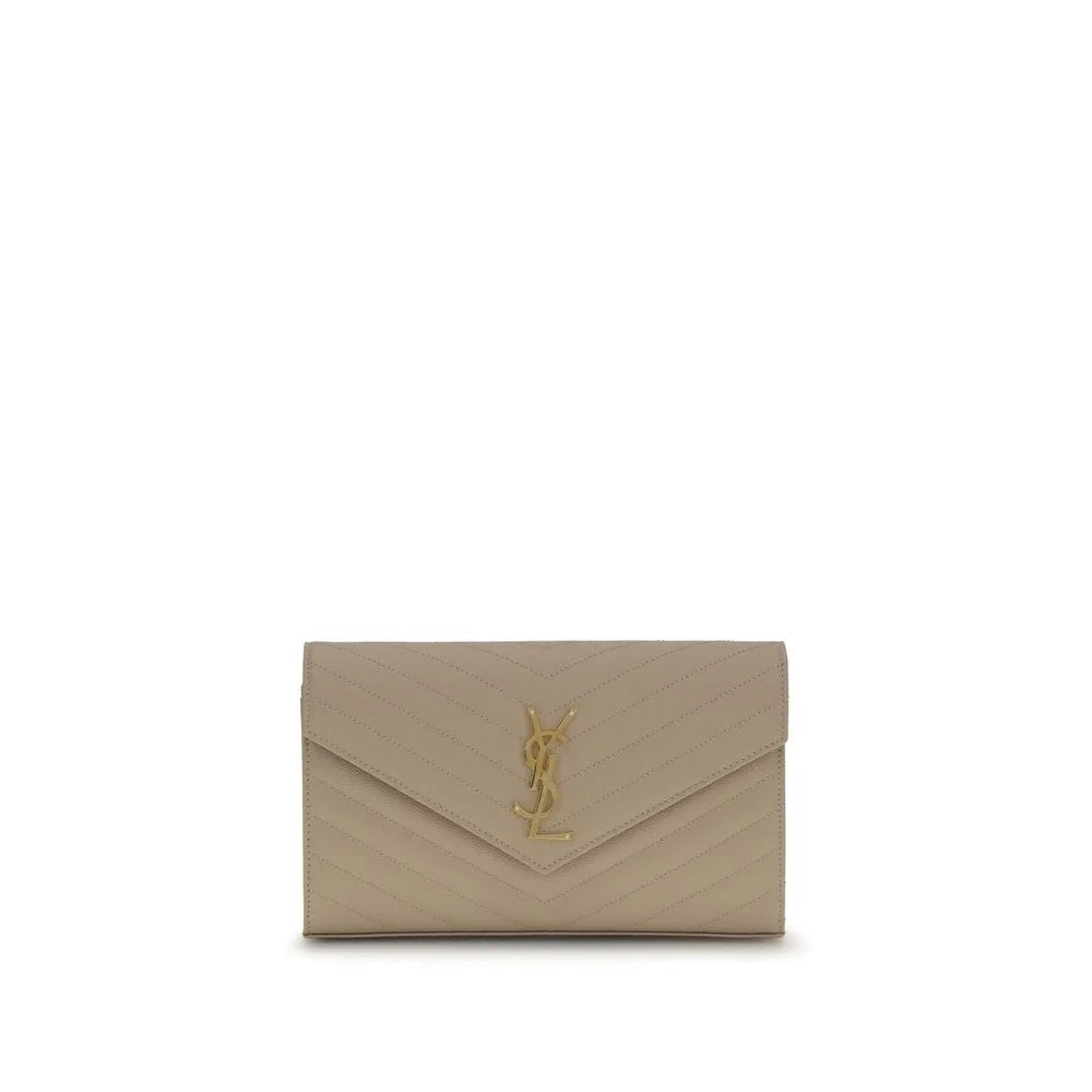 Saint Laurent Beige Calf Leather Bos Taurus Shoulder Bag