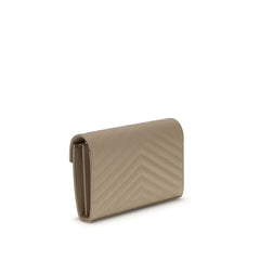 Saint Laurent Beige Calf Leather Bos Taurus Shoulder Bag