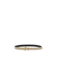 Saint Laurent Beige Calf Leather Bos Taurus Thin Belt - 75 cm / 30 Inches
