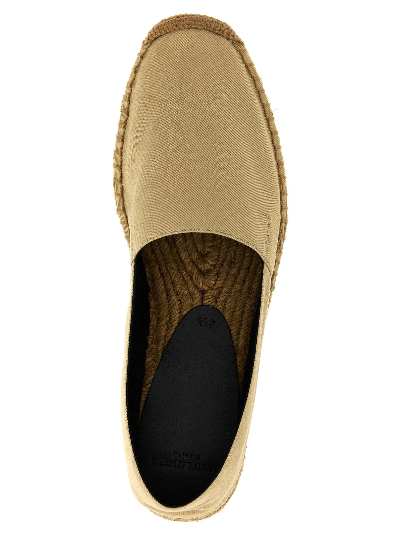 Saint Laurent Beige Cotton Espadrilles - EU 41 | US 8