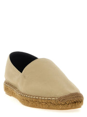 Saint Laurent Beige Cotton Espadrilles - EU 41 | US 8