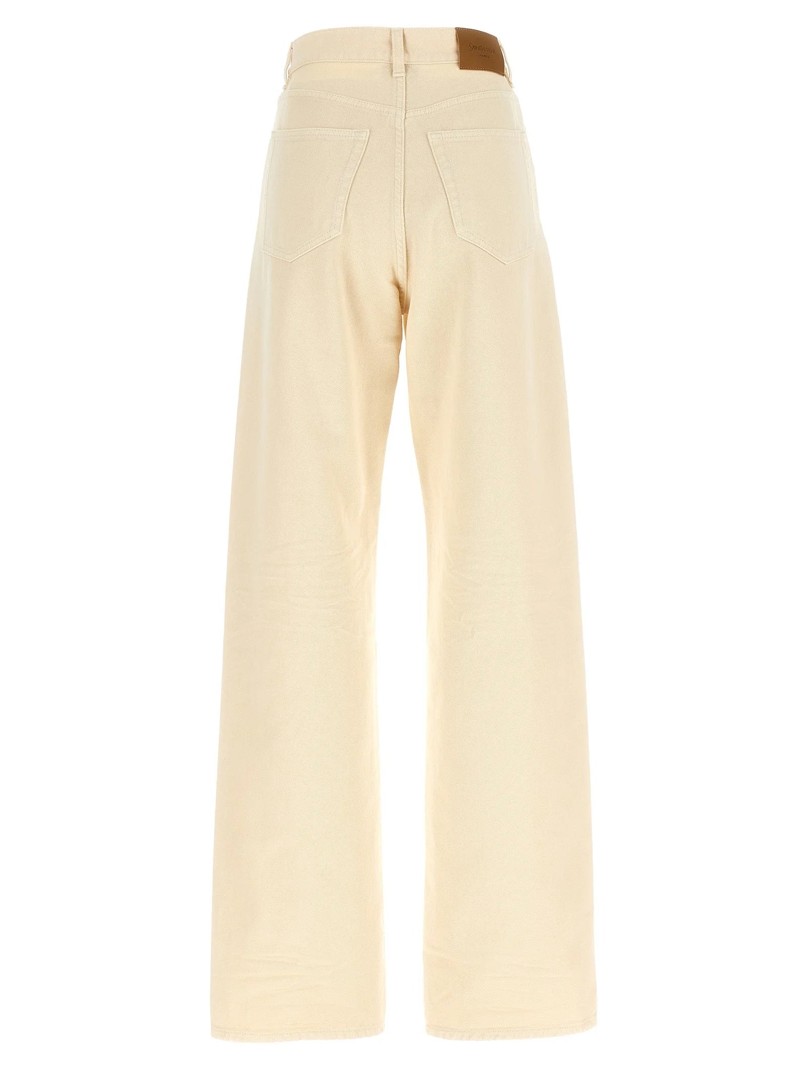 Saint Laurent Beige Cotton Jeans Denim - 25