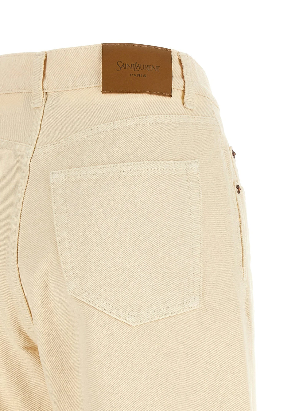 Saint Laurent Beige Cotton Jeans Denim - 25