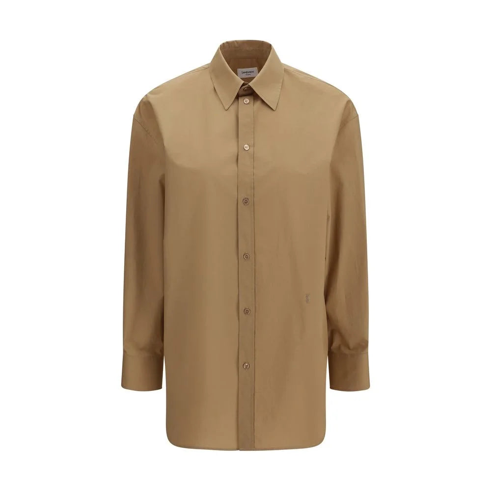 Saint Laurent Beige Cotton Shirt