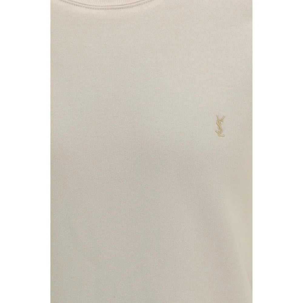 Saint Laurent Beige Cotton Sweatshirt