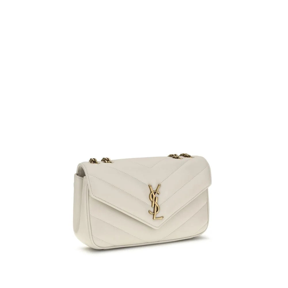 Saint Laurent bézs gyapjú Ovis Aries válltáska
