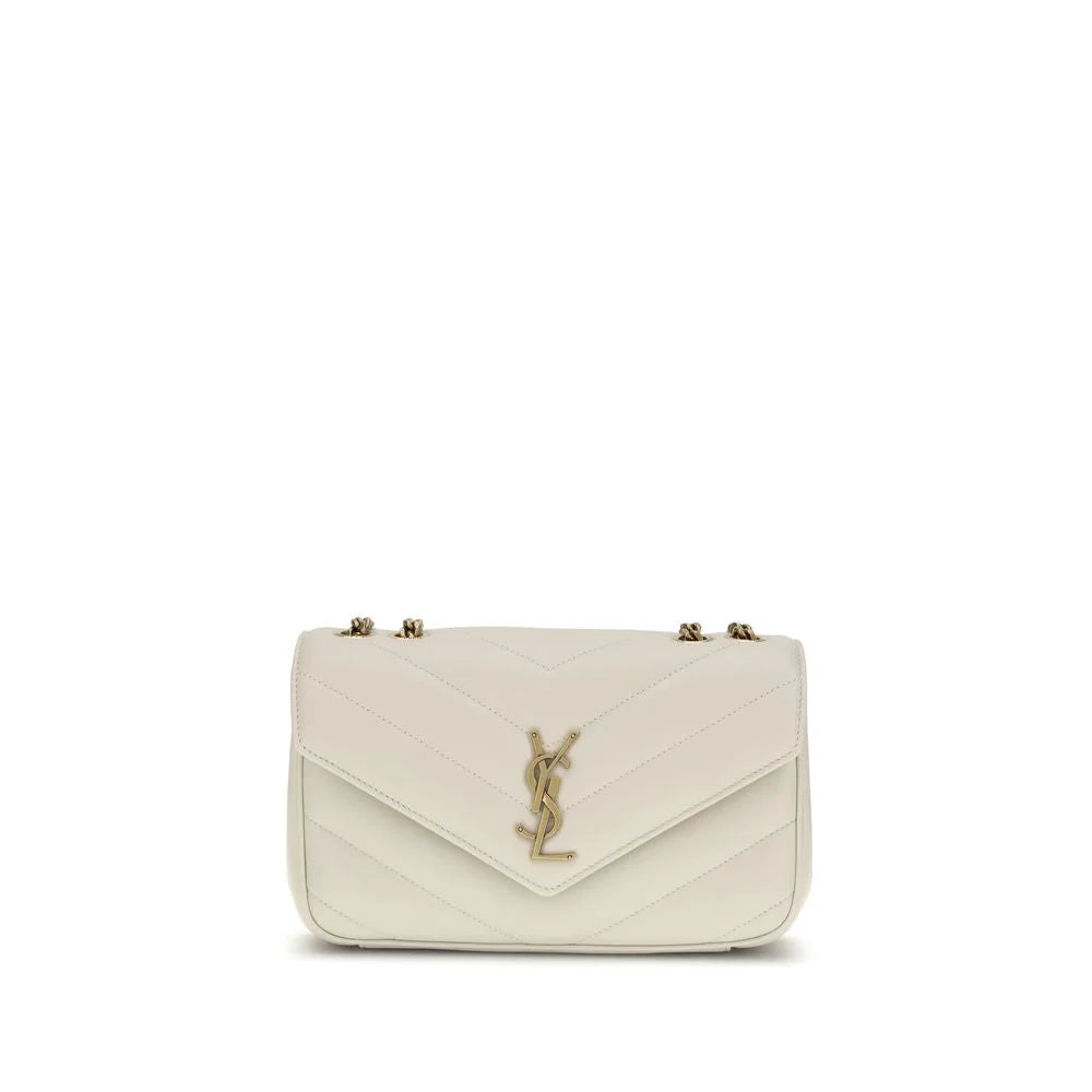 Saint Laurent bézs gyapjú Ovis Aries válltáska