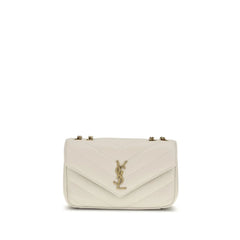 Saint Laurent Beige Lamb Ovis Aries Aries Shoulder Bag