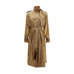 Saint Laurent Beige Polyamide Trench Coat - IT38 | S