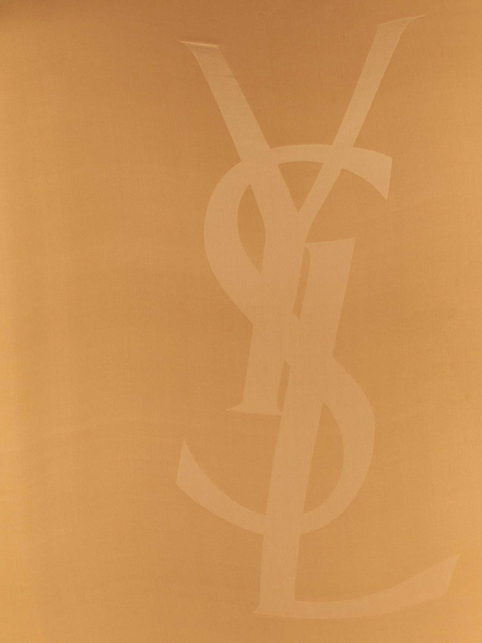 Saint Laurent Beige Silk Foulard