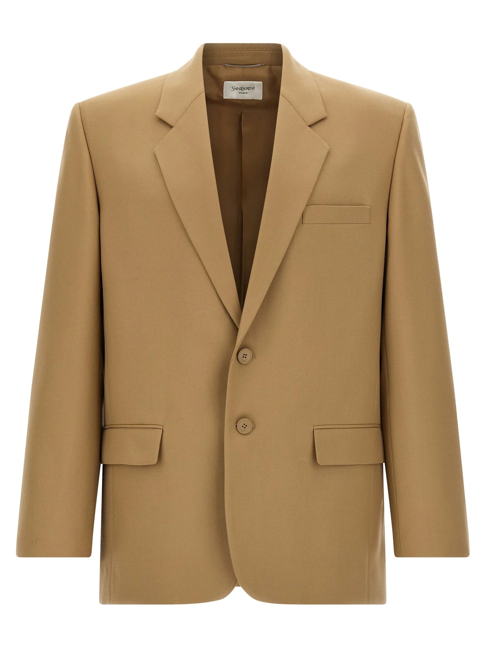 Saint Laurent Beige Wool Blazer