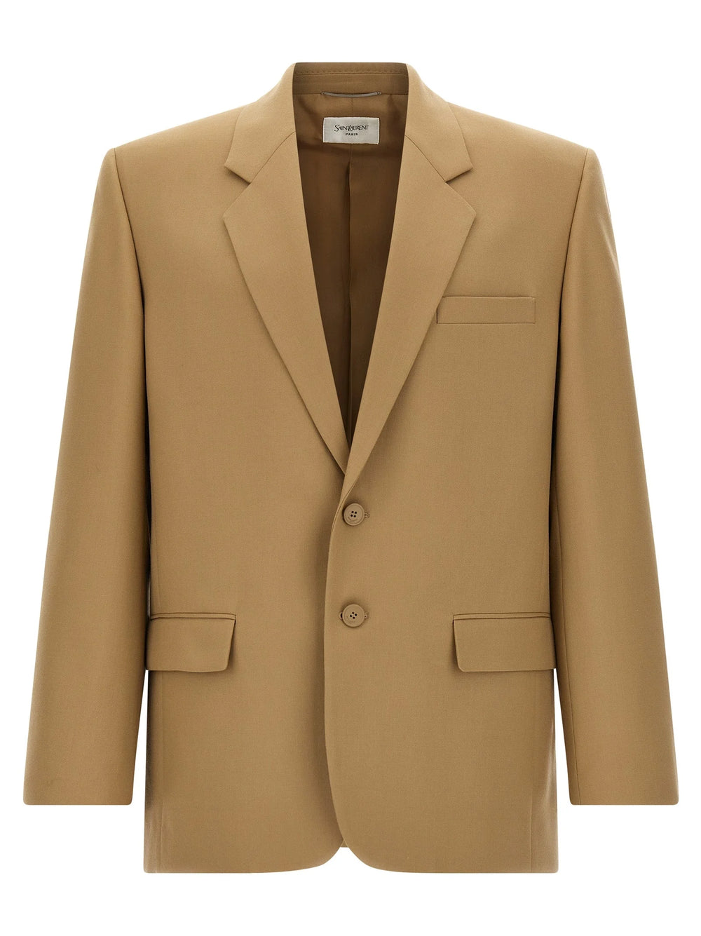 Saint Laurent Beige Wool Blazer