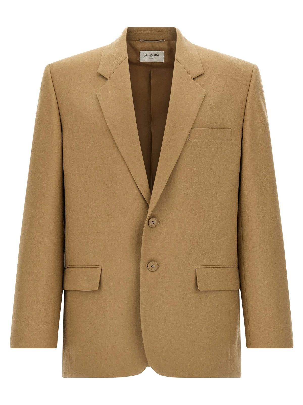 Saint Laurent Beige Wool Blazer