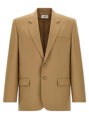 Saint Laurent Beige Wool Blazer