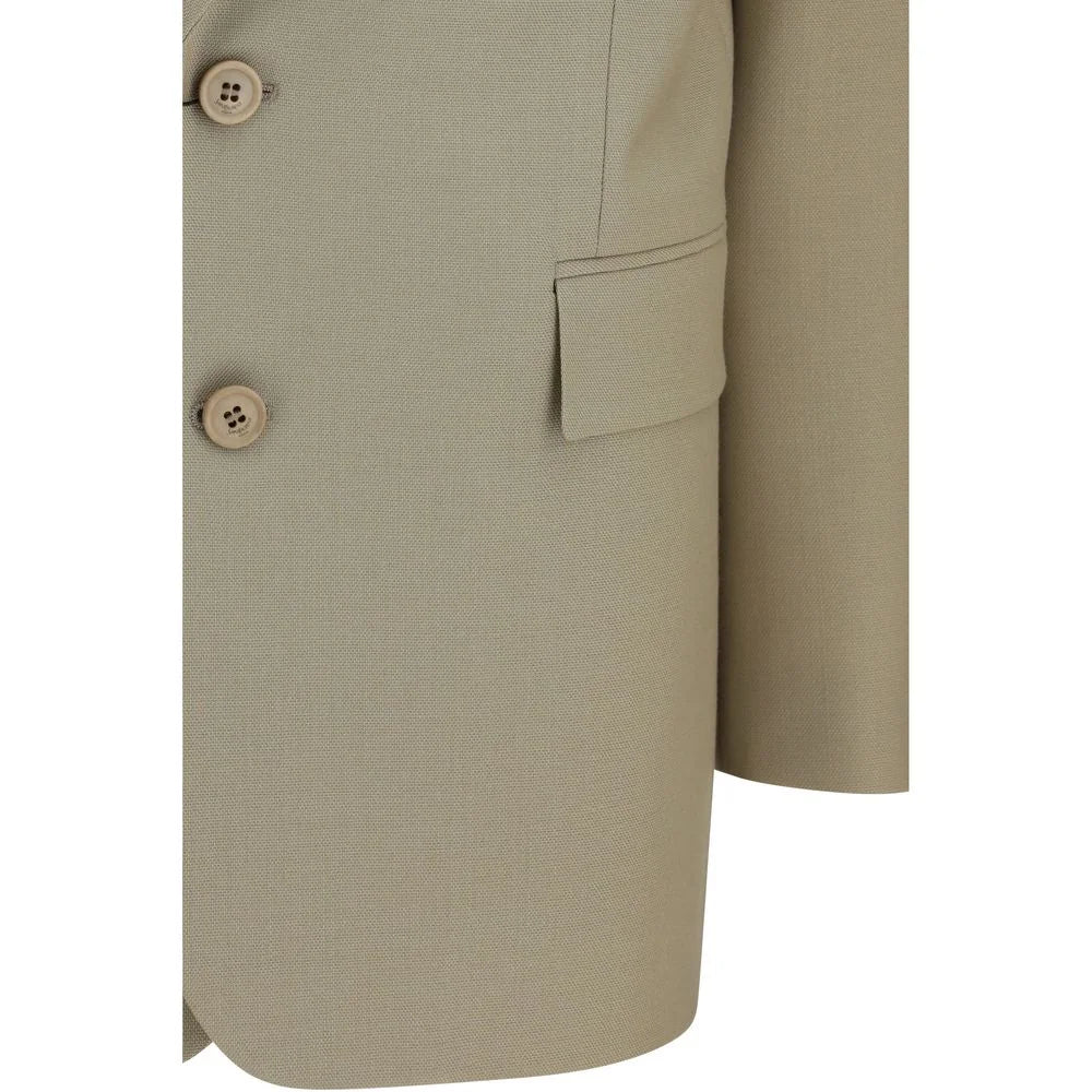 Saint Laurent Beige Wool Oves Aries Blazer - IT38 | S