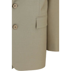 Saint Laurent Beige Wool Oves Aries Blazer - IT38 | S