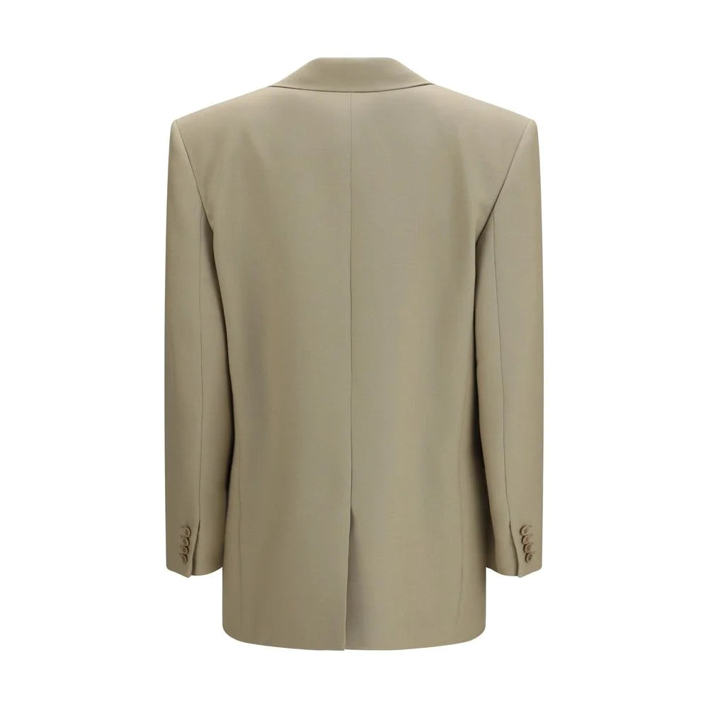 Saint Laurent Beige Wool Oves Aries Blazer - IT38 | S