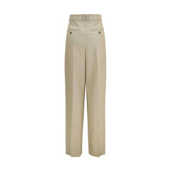 Saint Laurent Beige Wool Oves Aries Dress Pants - IT38 | S