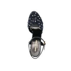Saint Laurent Bianca Polka-Dot Sandals - EU39/US9 - Sandals