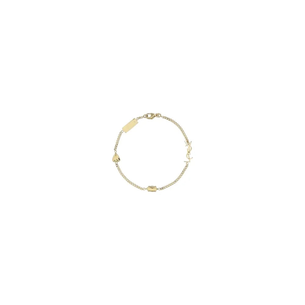 Saint Laurent Bicolor Brass Bracelet - M