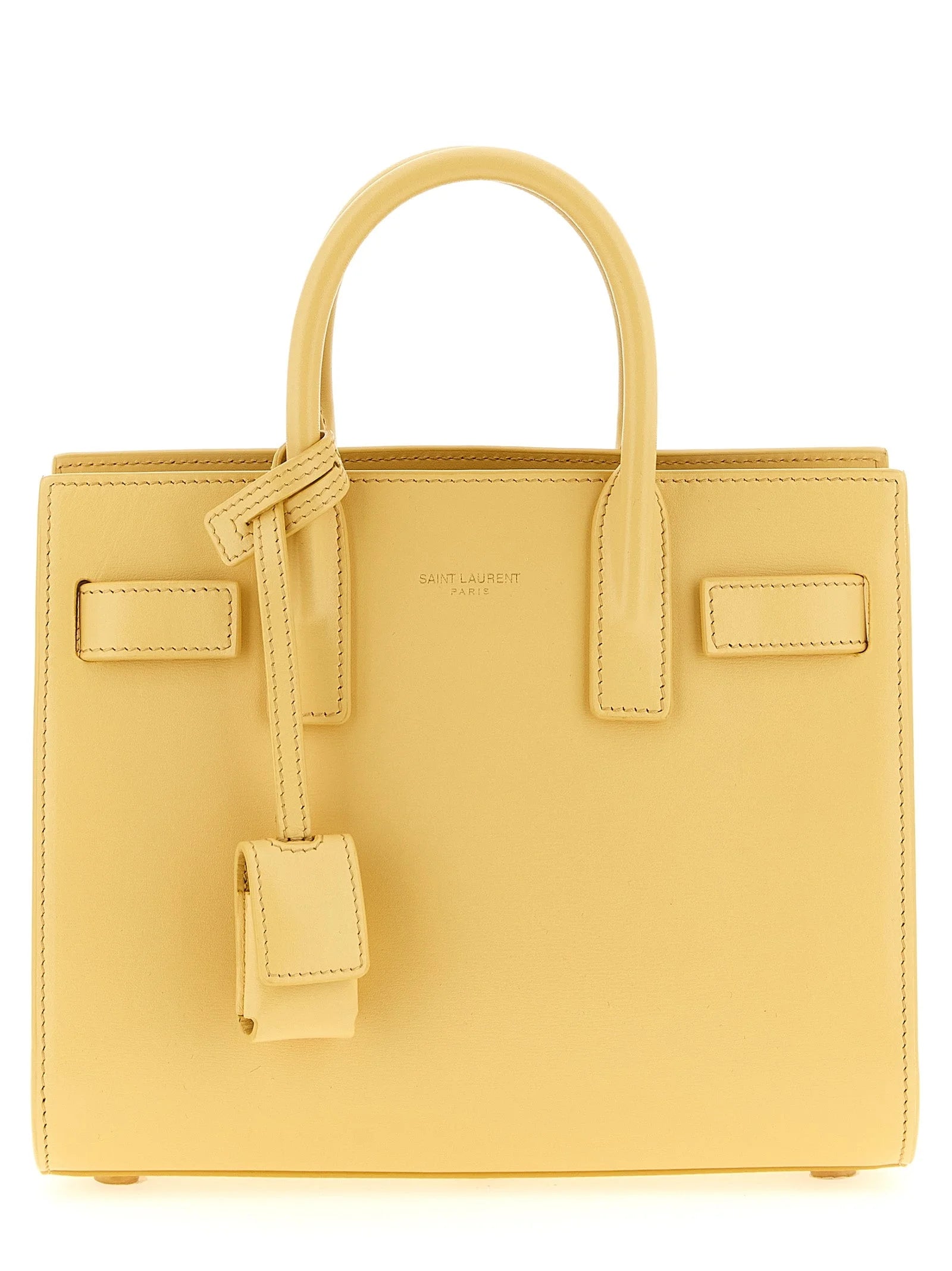 Saint Laurent Bicolor Calfskin Handbag