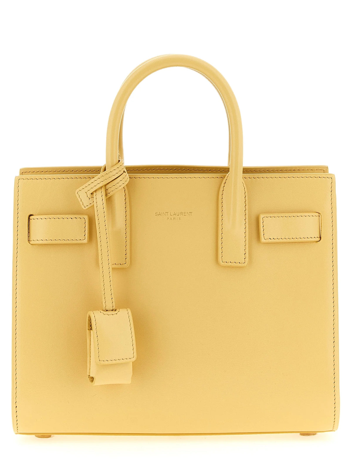 Saint Laurent Bicolor Calfskin Handbag