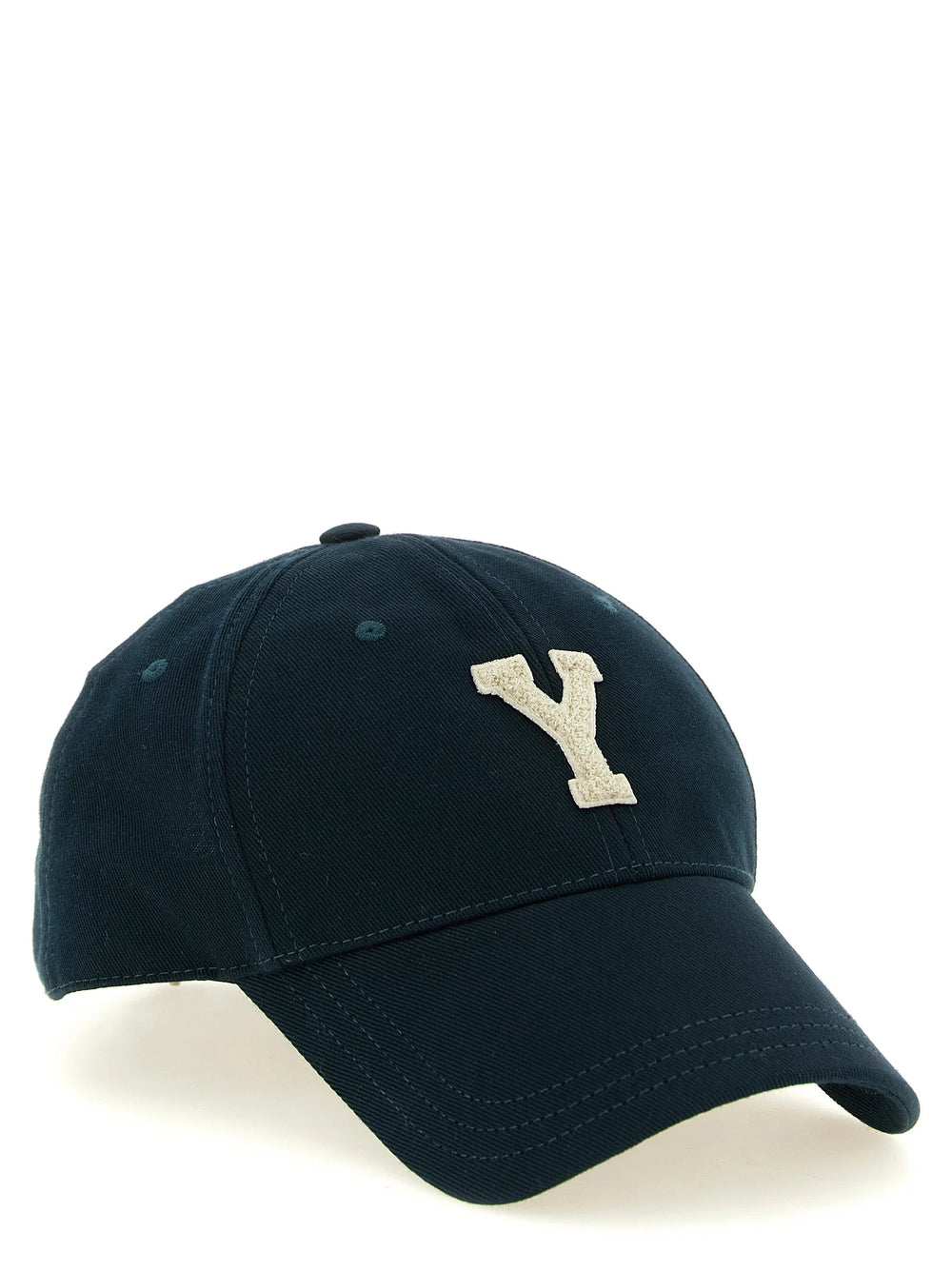 Saint Laurent Bicolor Cotton Cap (Baseball Hat)