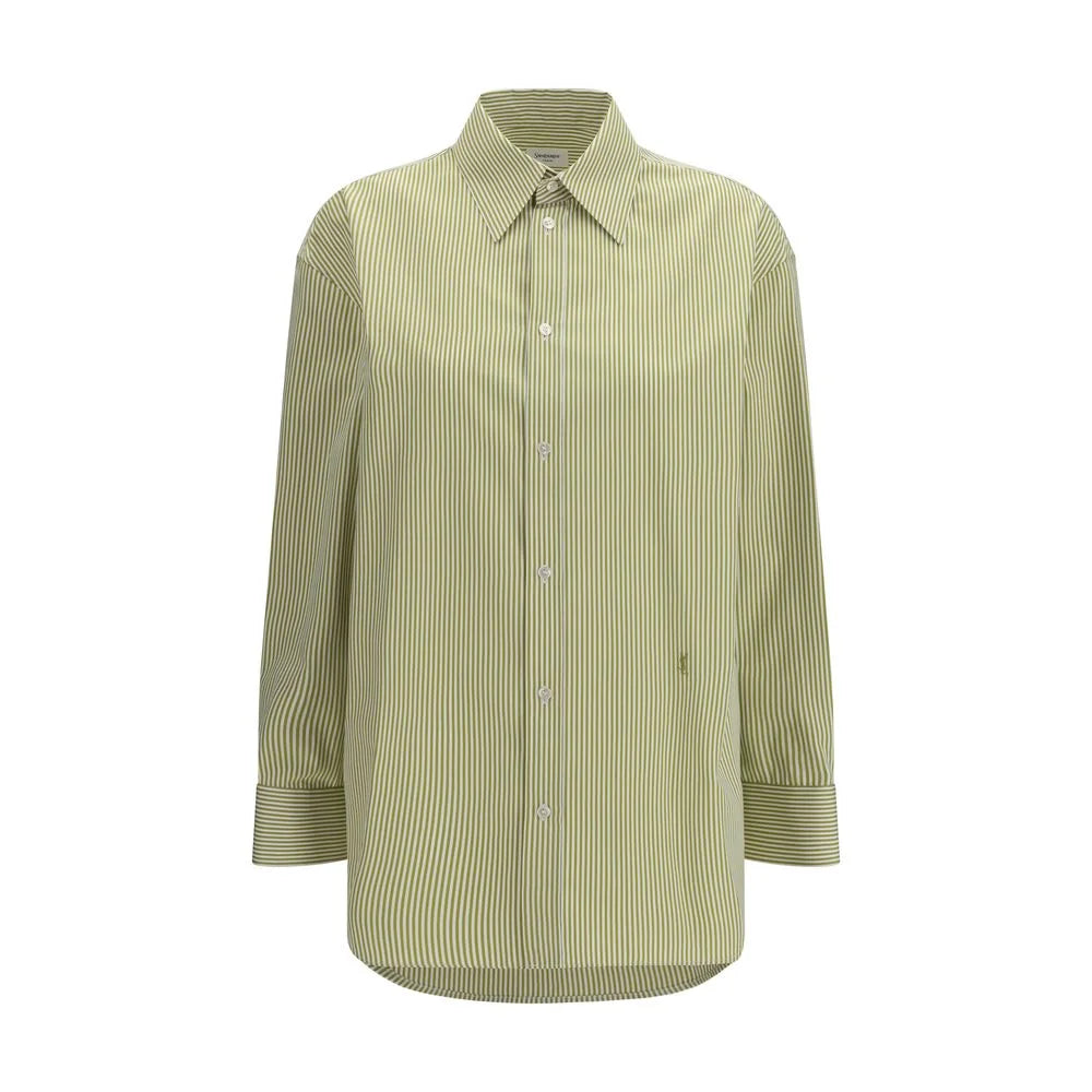Saint Laurent Bicolor Cotton Pattern Shirt - IT40 | M