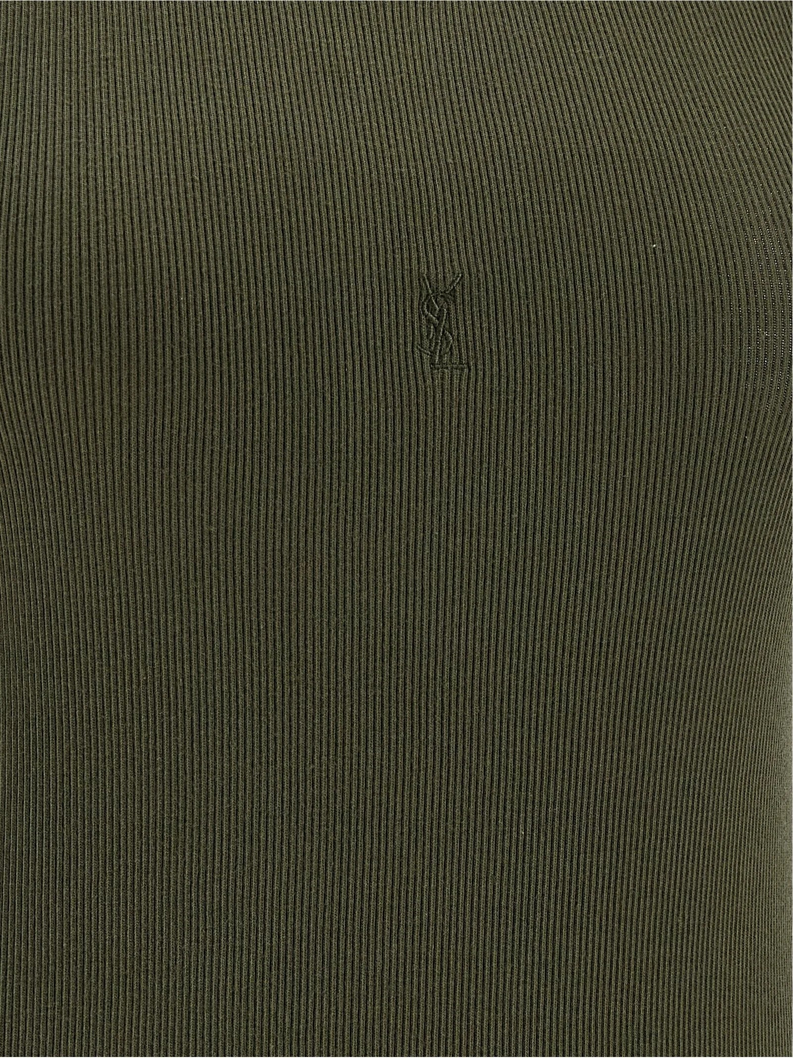 Saint Laurent Bicolor Cotton Tank Tops - M
