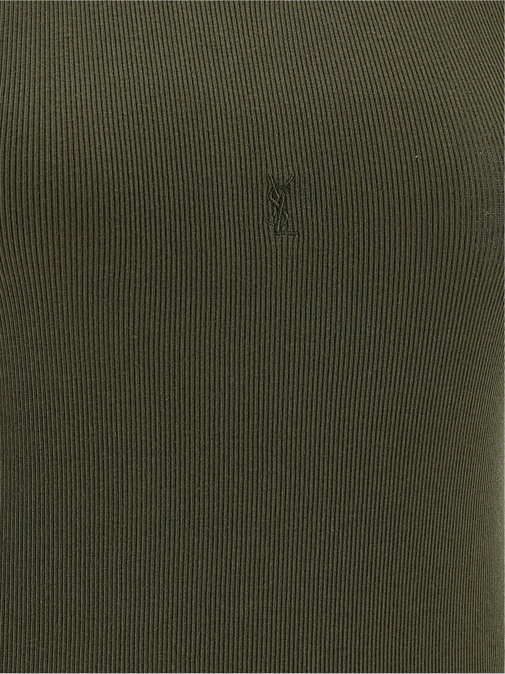 Saint Laurent Bicolor Cotton Tank Tops - M