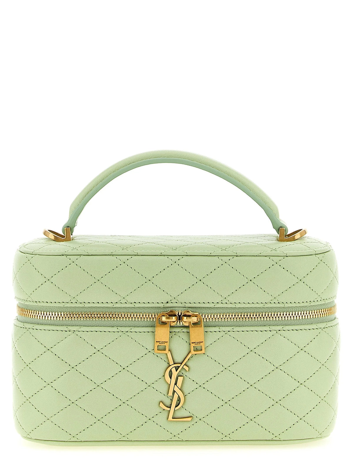 Saint Laurent Bicolor Lamb Leather Handbag