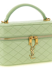 Saint Laurent Bicolor Lamb Leather Handbag
