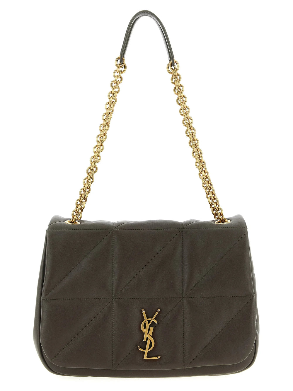 Saint Laurent Bicolor Lamb Leather Shoulder Bag